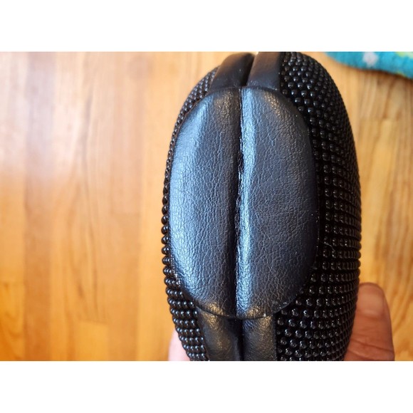 Vintage Whiting and Davis Round Beaded Black Purse w/ Chain Strap - Picture 3 of 7